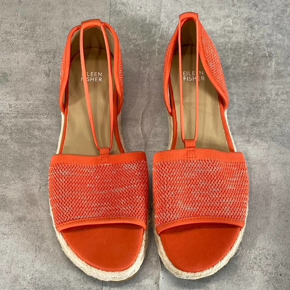 Eileen Fisher Women's Magma Melange Stretch Mews Casual Knit Espadrilles SZ 9.5 - Picture 3 of 12
